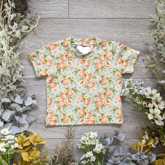 So peachy Declan tee - Sunshine and Raebows