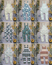 Load image into Gallery viewer, Winter prints Edith Dungarees - Long
