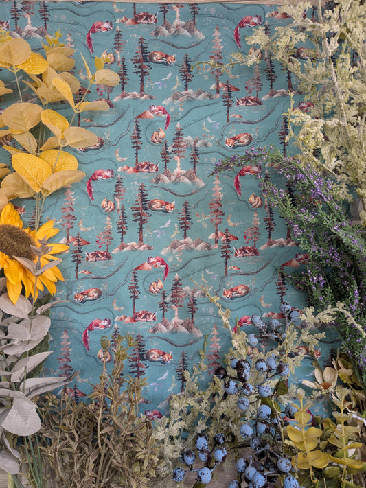 In stock - sleeping animals blue