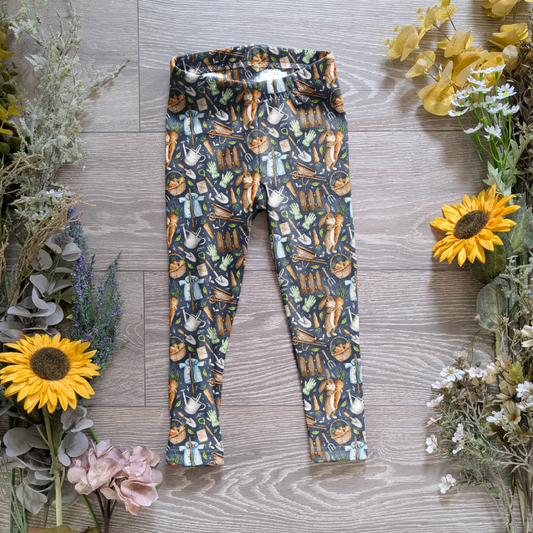 A rabbits adventure Ellie leggings (elasticated) - Sunshine and Raebows