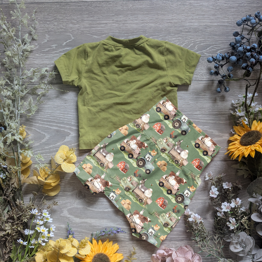 Day at the farm Willow pants/shorts (gusset and gussetless) - Sunshine and Raebows