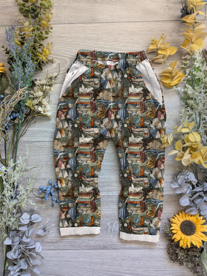 The world of imagination Vintage trousers with elastic in band - Sunshine and Raebows