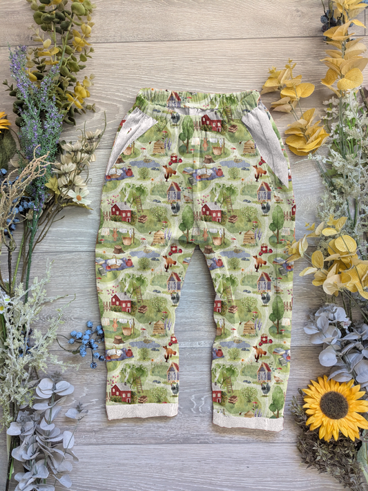 Garden moments Vintage trousers with elastic in band