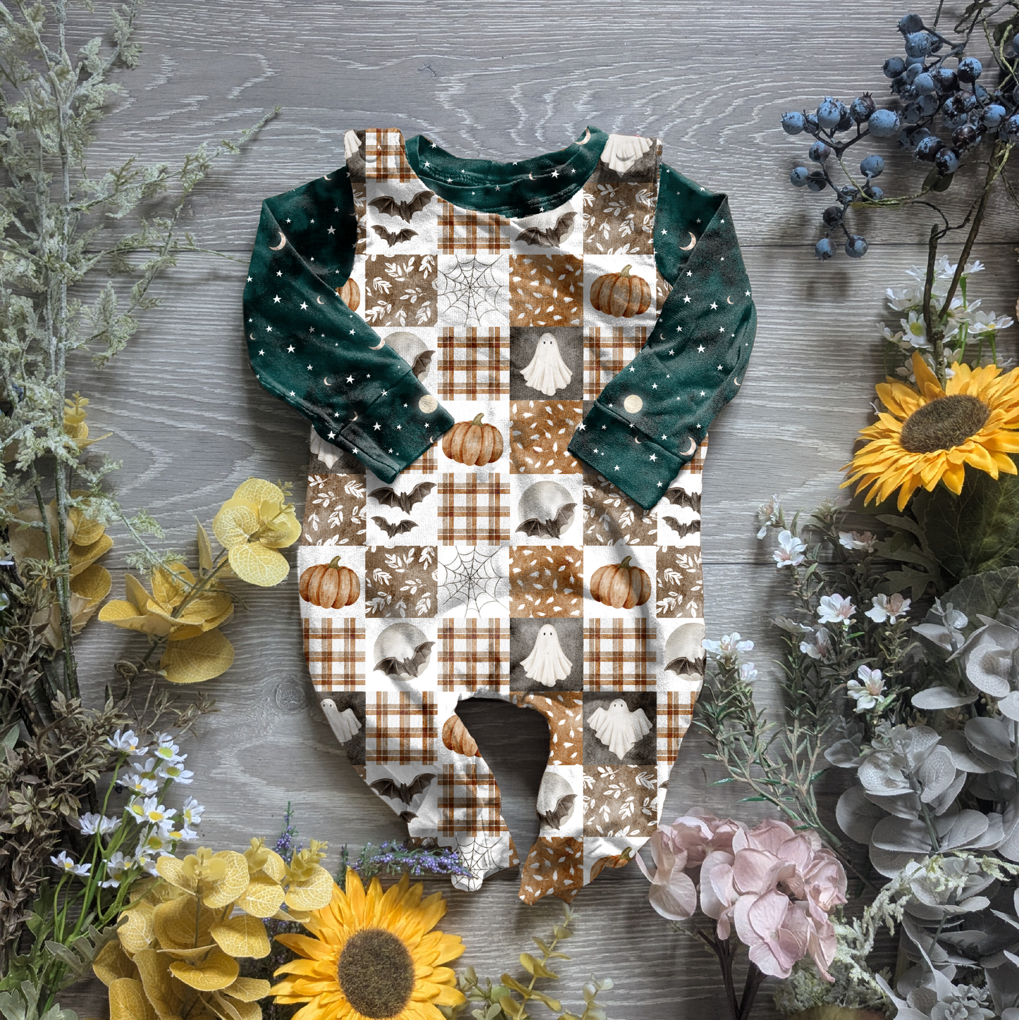 Pumpkin patch charlie romper