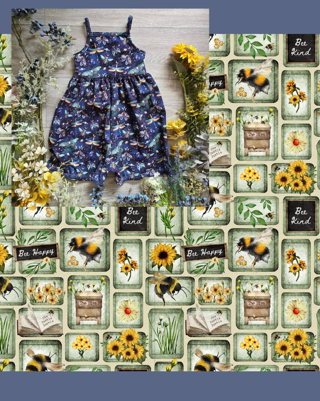 Sweet as honey The Nancy playsuit - Sunshine and Raebows