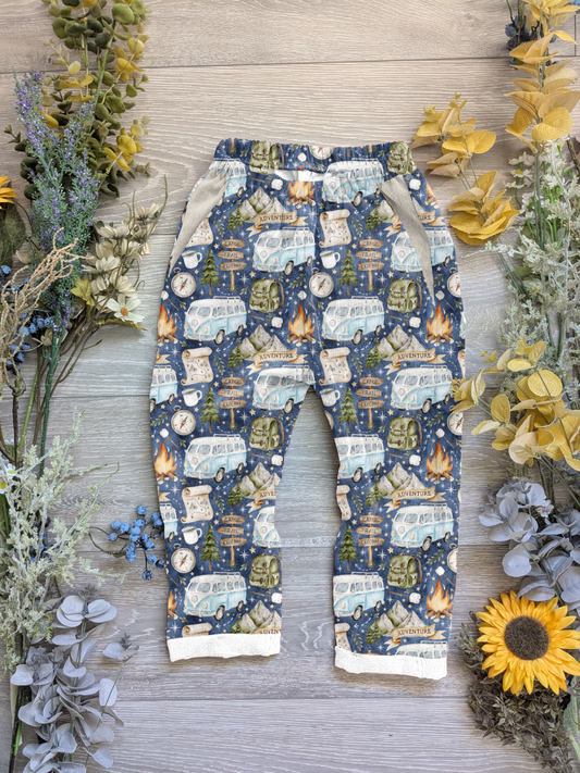 Autumn Vintage trousers with elastic in band - Sunshine and Raebows