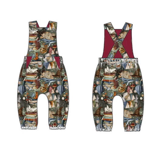 The world of imagination Treasure pocket romper - Sunshine and Raebows