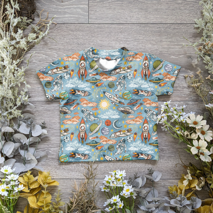 Blast off Declan tee - Sunshine and Raebows
