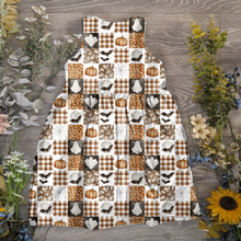 Load image into Gallery viewer, Pumpkin patch pinafore dress - Sunshine and Raebows
