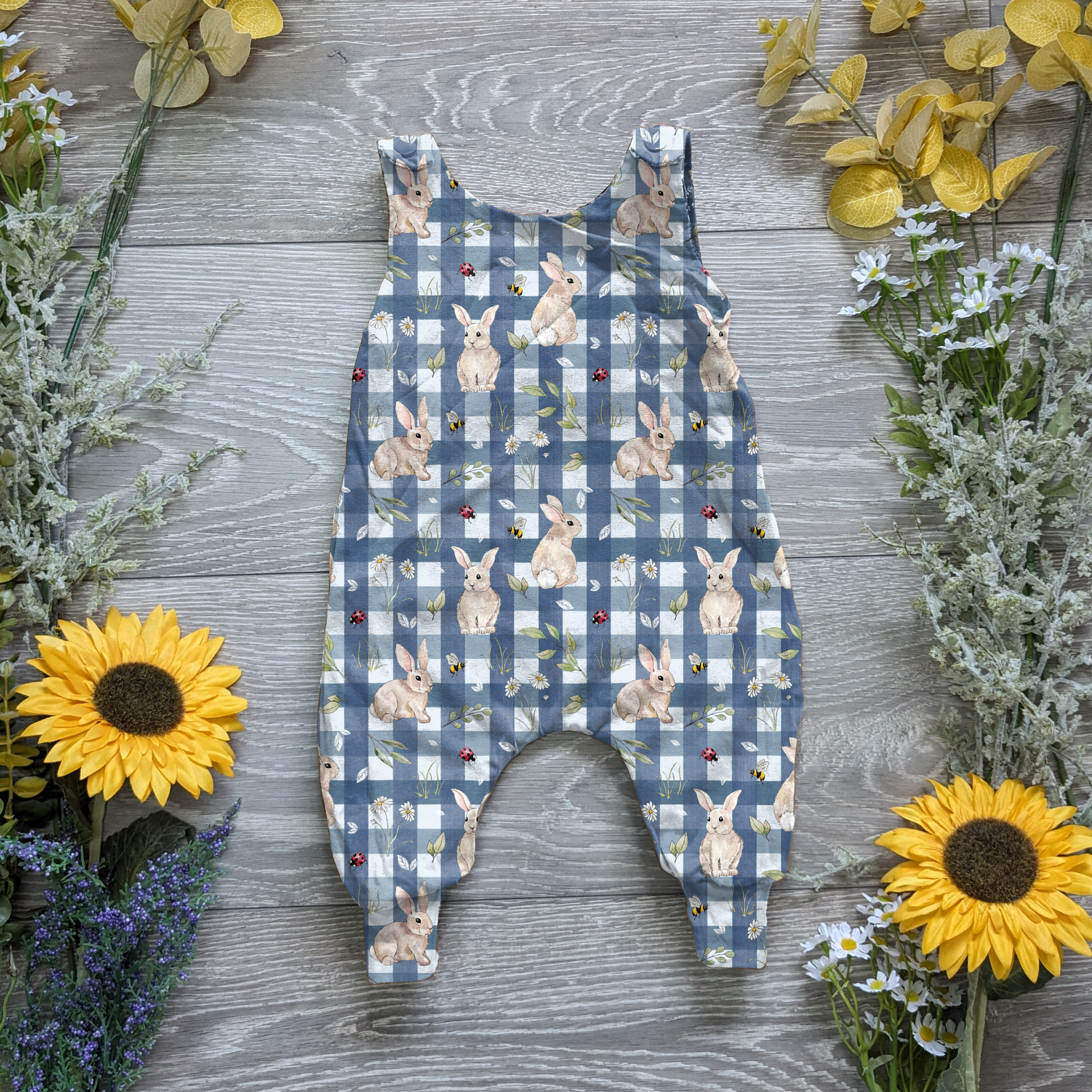 O'little bunny charlie romper - Sunshine and Raebows