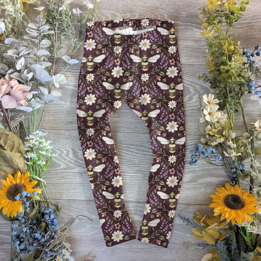 Buzzing around Ellie leggings (elasticated) - Sunshine and Raebows
