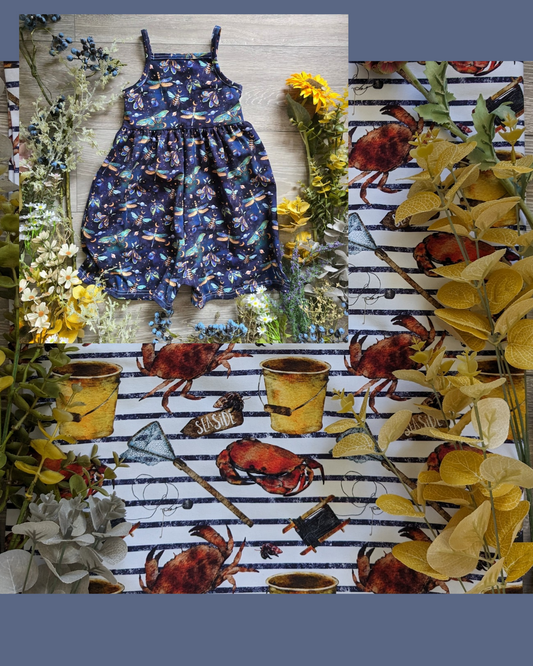 Gone crabbing The Nancy playsuit - Sunshine and Raebows