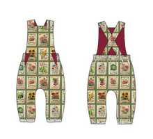 Load image into Gallery viewer, Grow a seedling Treasure pocket romper - Sunshine and Raebows
