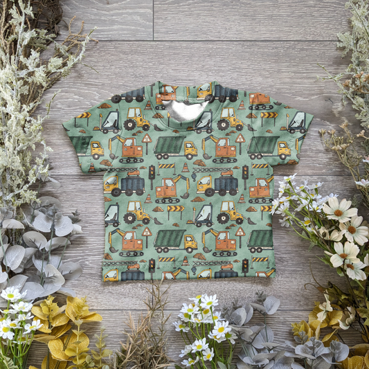 Dig and drive Declan tee - Sunshine and Raebows