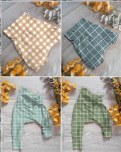 Load image into Gallery viewer, Checks and ginghams Willow pants/shorts (gusset and gussetless) - Sunshine and Raebows
