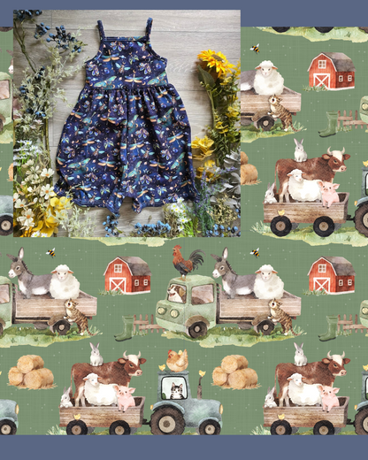 Day at the farm The Nancy playsuit - Sunshine and Raebows