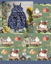 Load image into Gallery viewer, Day at the farm The Nancy playsuit - Sunshine and Raebows
