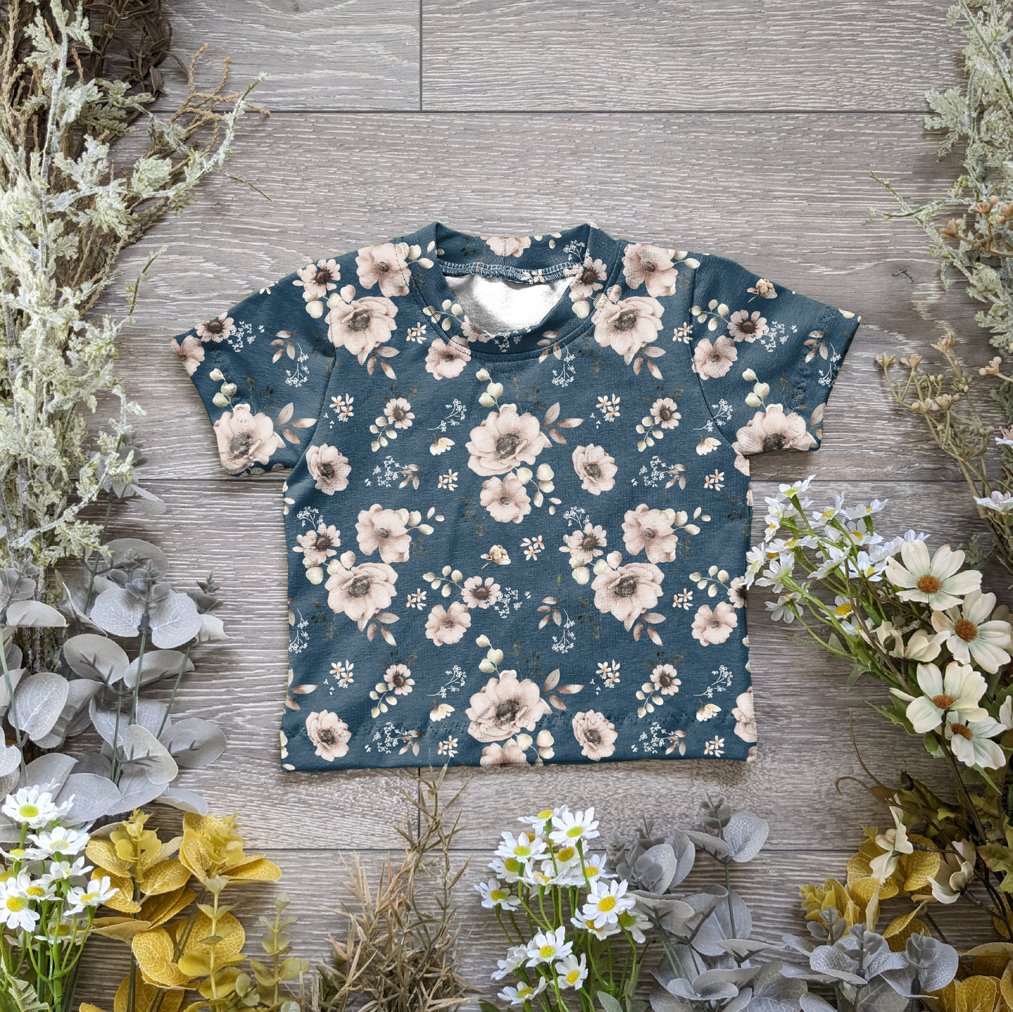 Blue bloom Declan tee - Sunshine and Raebows