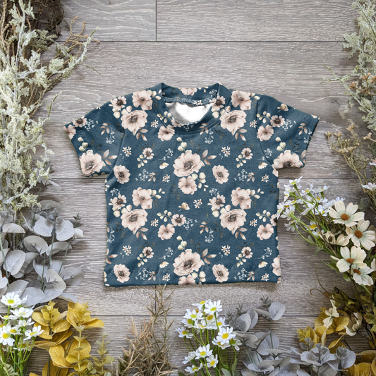 Blue bloom Declan tee - Sunshine and Raebows
