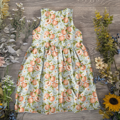 So peachy pinafore dress - Sunshine and Raebows